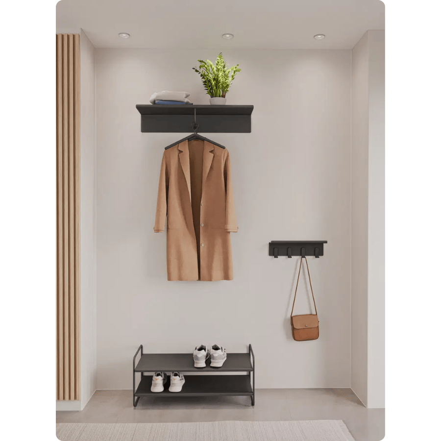 Zone Hattehylde 80 x 21,5 x 14,8 cm i black, A-Col